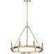 Carruth 6 Light 25 inch Modern Gold Chandelier Ceiling Light